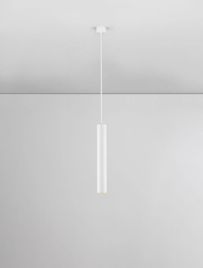 Nova Luce Pendelleuchte Ami GU10 Weiß Aluminium Ø5,5cm 9011336