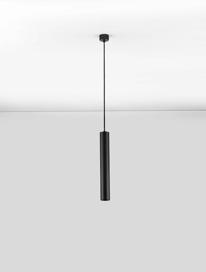 Nova Luce Pendelleuchte Ami GU10 Schwarz Aluminium Ø5,5cm 9011337