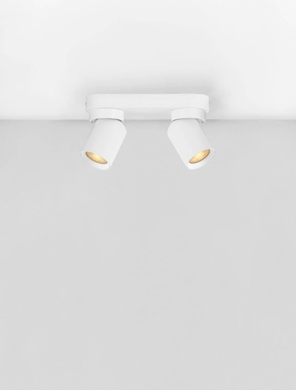 Nova Luce Deckenstrahler Amecy schwenkbar 2-flammig 2xGU10 Weiß Aluminium 22x12,5cm 9011341