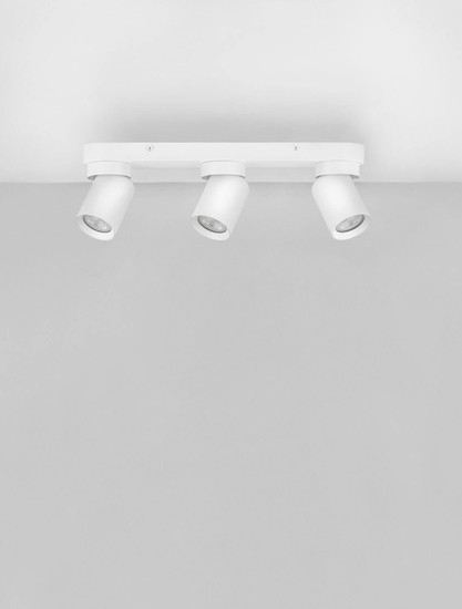 Nova Luce Deckenstrahler Amecy schwenkbar 3-flammig 3xGU10 Weiß Aluminium 39x12,5cm 9011343
