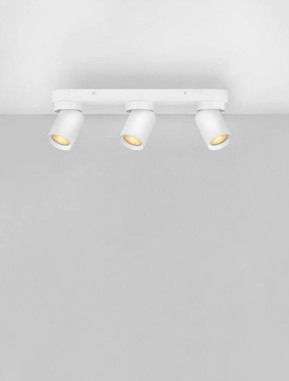 Nova Luce Deckenstrahler Amecy schwenkbar 3-flammig 3xGU10 Weiß Aluminium 39x12,5cm 9011343
