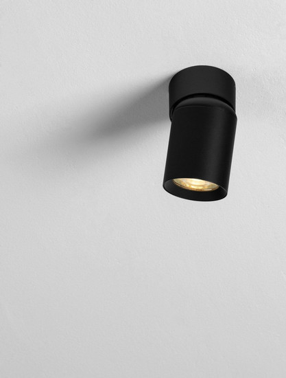 Nova Luce Deckenstrahler Amecy schwenkbar GU10 Schwarz Aluminium Ø6cm 9011346