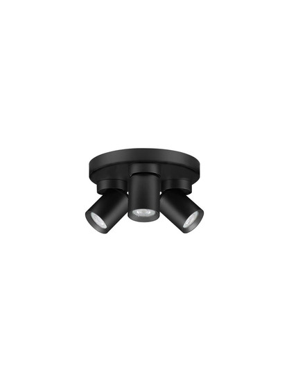 Nova Luce Deckenstrahler Amecy schwenkbar 3-flammig 3xGU10 Schwarz Aluminium Ø22cm 9011348