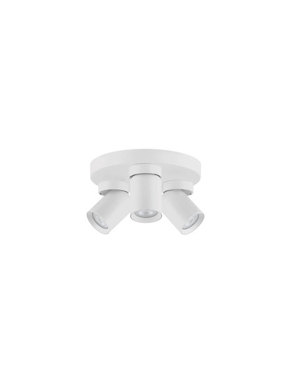 Nova Luce Deckenstrahler Amecy schwenkbar 3-flammig 3xGU10 Weiß Aluminium Ø22cm 9011349