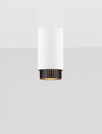 Nova Luce Deckenleuchte Nessi GU10 Schwarz Aluminium Ø6cm 9011400
