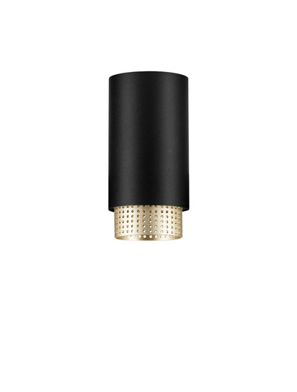 Nova Luce Deckenleuchte Nessi GU10 Schwarz Gold Aluminium Ø6x12cm 9011401