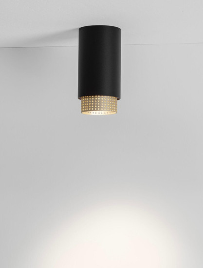 Nova Luce Deckenleuchte Nessi GU10 Schwarz Gold Aluminium Ø6x12cm 9011401