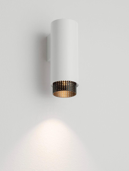 Nova Luce Wandleuchte Nessi GU10 Weiß Schwarz Aluminium Ø6cm 9011404