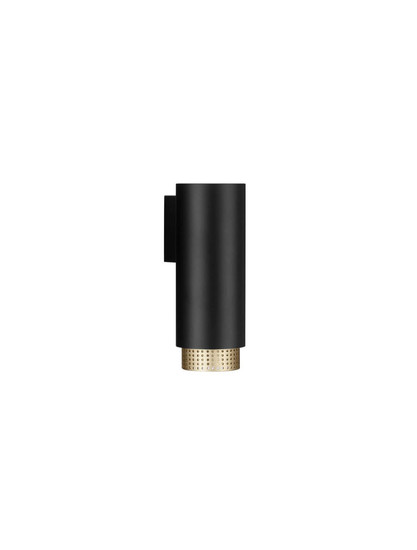 Nova Luce Wandleuchte Nessi GU10 Schwarz Gold Aluminium Ø6cm 9011405