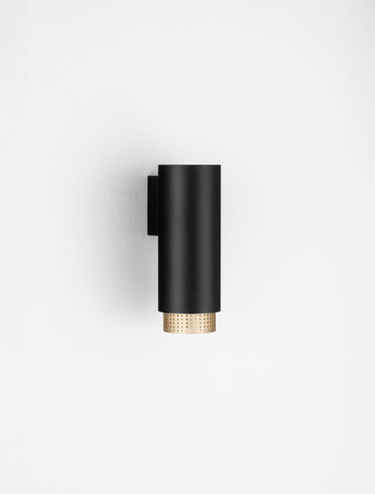 Nova Luce Wandleuchte Nessi GU10 Schwarz Gold Aluminium Ø6cm 9011405