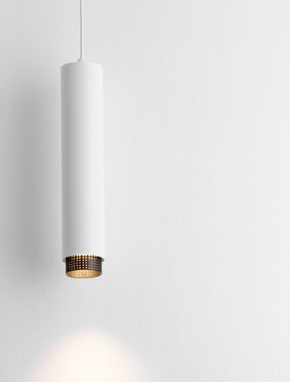 Nova Luce Pendelleuchte Nessi GU10 Weiß Schwarz Aluminium Ø6cm 9011406