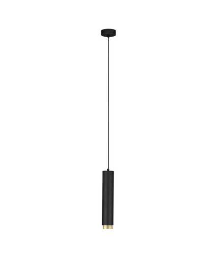 Nova Luce Pendelleuchte Nessi GU10 Schwarz Gold Aluminium Ø6cm 9011407