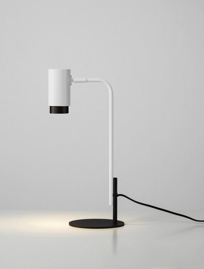 Nova Luce Tischleuchte Nessi schwenkbar GU10 Weiß Schwarz Aluminium 42x17cm 9011408