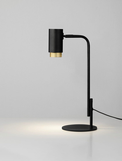 Nova Luce Tischleuchte Nessi schwenkbar GU10 Schwarz Gold Aluminium 42x17cm 9011409
