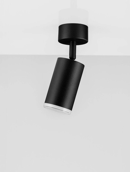 Nova Luce Deckenleuchte Mao GU10 IP44 Schwarz Aluminium Ø5,5cm 9011414