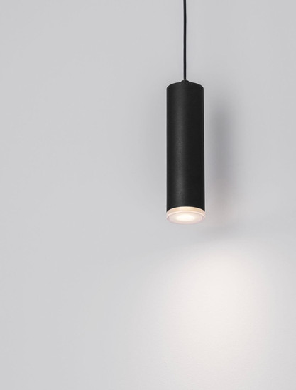 Nova Luce Pendelleuchte Mao GU10 IP44 Schwarz Aluminium Ø5,5cm 9011420