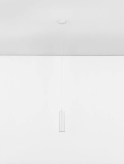 Nova Luce Pendelleuchte Mao GU10 IP44 Weiß Aluminium Ø5,5cm 9011421