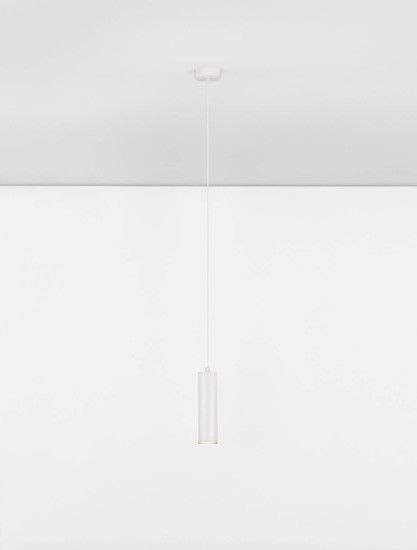 Nova Luce Pendelleuchte Mao GU10 IP44 Weiß Aluminium Ø5,5cm 9011421