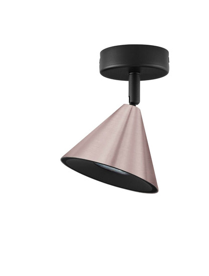 Nova Luce Deckenleuchte Conico schwenkbar GU10 Kaffeebraun Schwarz Aluminium Ø12cm 9011425
