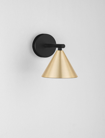 Nova Luce Wandleuchte Conico GU10 Gold Schwarz Aluminium Ø12cm 9011426
