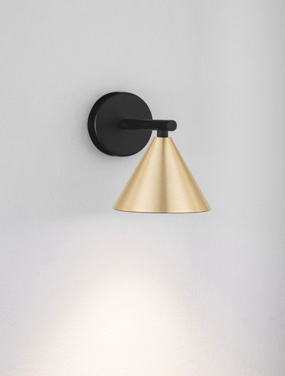 Nova Luce Wandleuchte Conico GU10 Gold Schwarz Aluminium Ø12cm 9011426