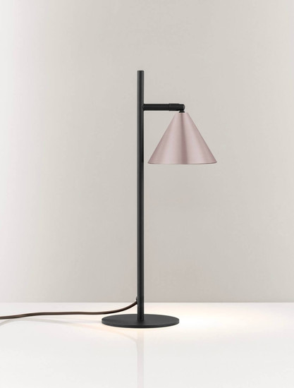 Nova Luce Tischleuchte Conico schwenkbar GU10 Kaffeebraun Schwarz Aluminium 42x19cm 9011435