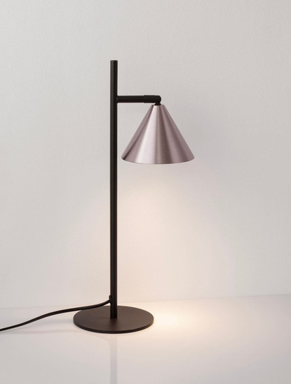 Nova Luce Tischleuchte Conico schwenkbar GU10 Kaffeebraun Schwarz Aluminium 42x19cm 9011435
