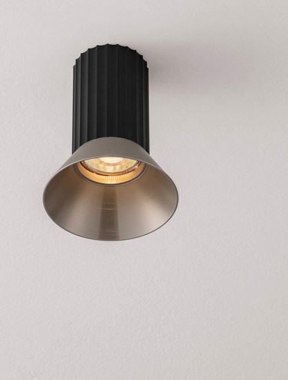 Nova Luce Deckenleuchte Luvia GU10 Bronze Schwarz Aluminium Ø10cm 9011439