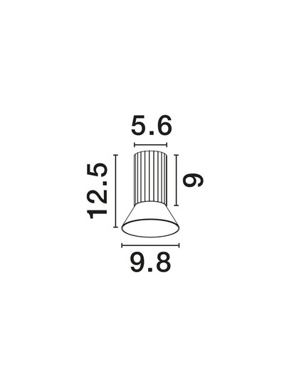 Nova Luce Deckenleuchte Luvia GU10 Bronze Schwarz Aluminium Ø10cm 9011439