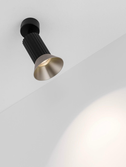 Nova Luce Deckenleuchte Luvia schwenkbar GU10 Bronze Schwarz Aluminium Ø9,5cm 9011441