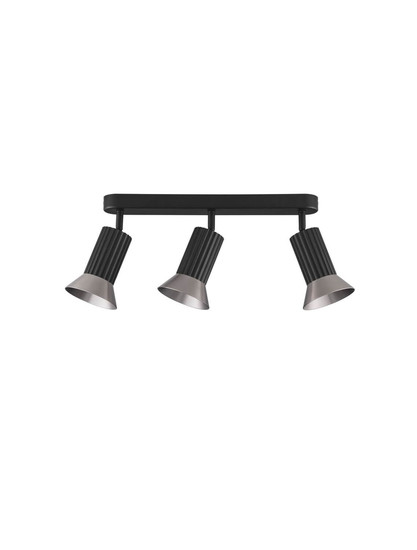 Nova Luce Deckenleuchte Luvia schwenkbar 3-flammig 3xGU10 Bronze Schwarz Aluminium 38x19cm 9011443