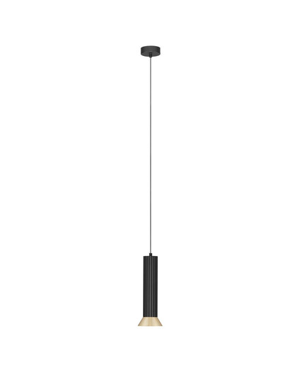 Nova Luce Pendelleuchte Luvia GU10 Gold Schwarz Aluminium Ø10cm 9011446
