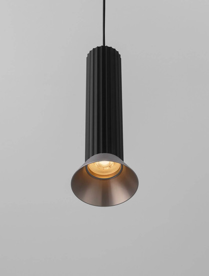 Nova Luce Pendelleuchte Luvia GU10 Bronze Schwarz Aluminium Ø10cm 9011447
