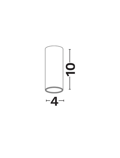 Nova Luce Deckenleuchte Mor GU4 Weiß Aluminium Ø4cm 9011453