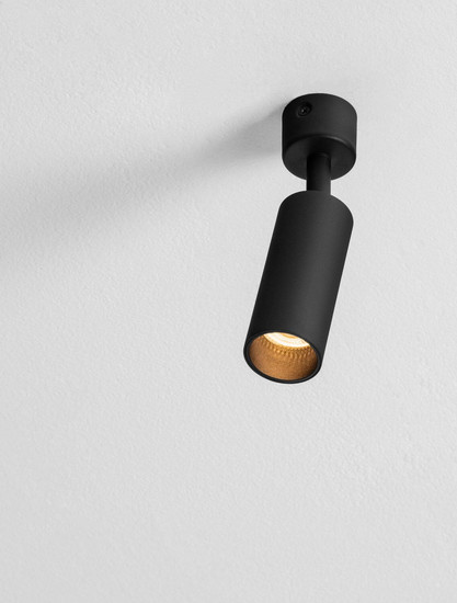 Nova Luce Deckenleuchte Mor schwenkbar GU10 Schwarz Aluminium Ø4cm 9011456