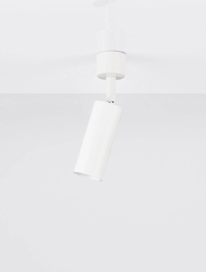 Nova Luce Deckenleuchte Mor schwenkbar GU10 Weiß Aluminium Ø4cm 9011457