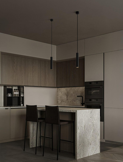 Nova Luce Pendelleuchte Mor GU10 Schwarz Aluminium Ø4cm 9011462