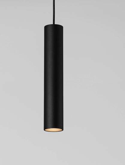 Nova Luce Pendelleuchte Mor GU10 Schwarz Aluminium Ø4cm 9011462