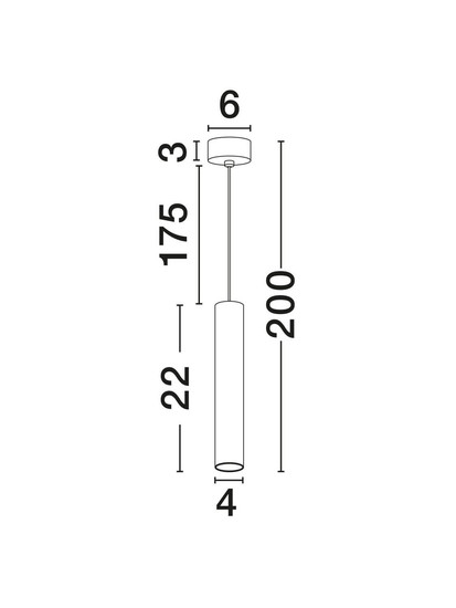 Nova Luce Pendelleuchte Mor GU10 Weiß Aluminium Ø4cm 9011463