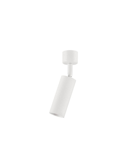 Nova Luce Deckenleuchte Comet schwenkbar GU10 Weiß Aluminium Ø4cm 9011467