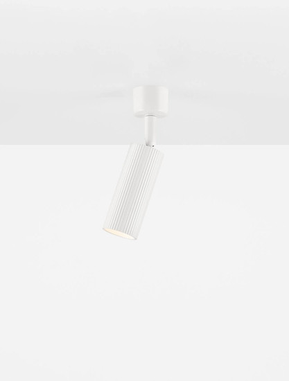 Nova Luce Deckenleuchte Comet schwenkbar GU10 Weiß Aluminium Ø4cm 9011467