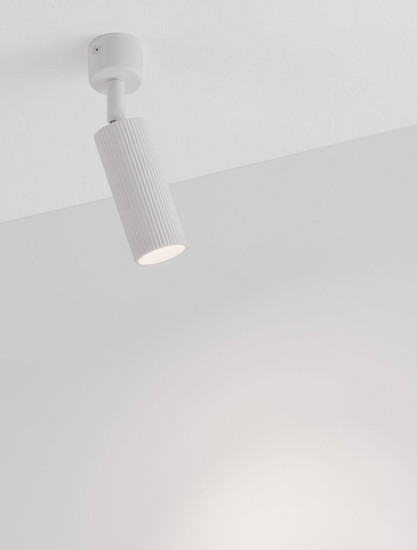 Nova Luce Deckenleuchte Comet schwenkbar GU10 Weiß Aluminium Ø4cm 9011467