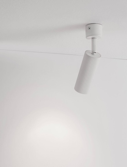 Nova Luce Deckenleuchte Comet schwenkbar GU10 Weiß Aluminium Ø4cm 9011467