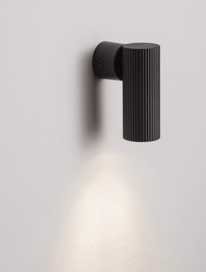 Nova Luce Wandleuchte Comet schwenkbar GU10 Schwarz Aluminium Ø4cm 9011470