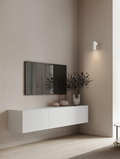 Nova Luce Wandleuchte Comet schwenkbar GU10 Weiß Aluminium Ø4cm 9011471