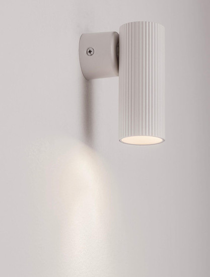 Nova Luce Wandleuchte Comet schwenkbar GU10 Weiß Aluminium Ø4cm 9011471