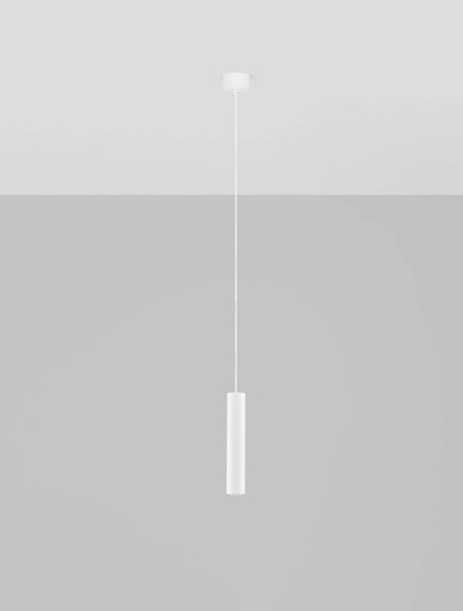 Nova Luce Pendelleuchte Comet GU10 Weiß Aluminium Ø4cm 9011473