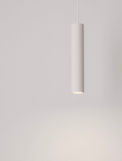 Nova Luce Pendelleuchte Comet GU10 Weiß Aluminium Ø4cm 9011473