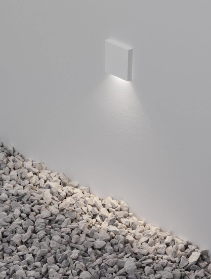 Nova Luce LED Wandeinbauleuchte Iko 1W 40lm warmweiss 3000K IP67 Weiß 9x5,5cm 9019219