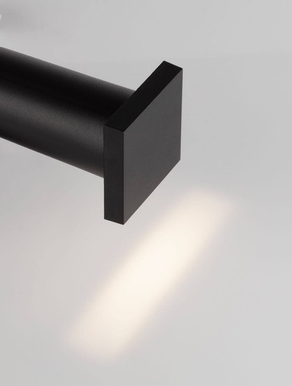 Nova Luce LED Wandeinbauleuchte Iko 1W 40lm warmweiss 3000K IP67 Schwarz 9x5,5cm 9019220